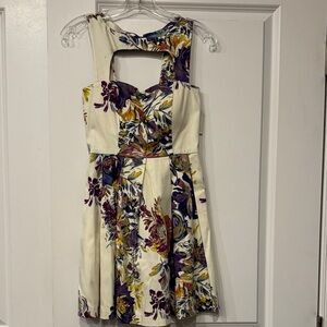 Floral Cutout Dress